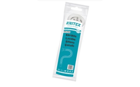 KNITEX ÇATALLI KÖRÜKLÜ LAVABO SIFONU***