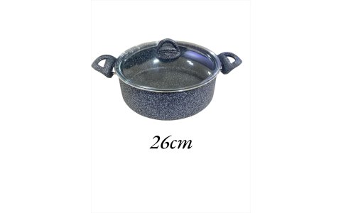 ÇIRAGAN 26CM GRI GRANIT DERIN TENCERE (KOLİ İÇİ:8)