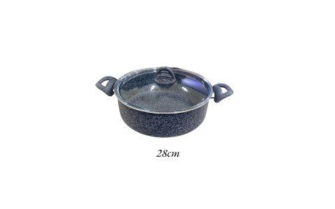 ÇIRAGAN 28CM GRI GRANIT DERIN TENCERE (KOLİ İÇİ:8)