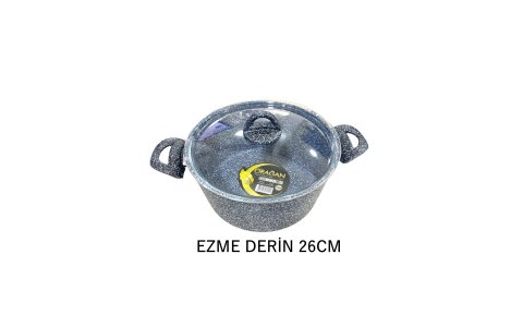 ÇIRAGAN EZME 26CM SIYAH DERIN TENCERE*8