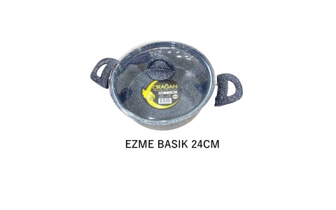 ÇIRAGAN EZME 24CM SIYAH BASIK TENCERE*8
