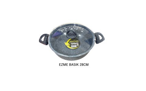 ÇIRAGAN EZME 28CM SIYAH BASIK TENCERE*8