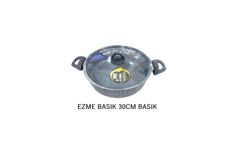 ÇIRAGAN EZME 30CM SIYAH BASIK TENCERE*8