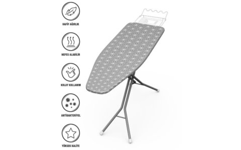 BIGPRIZE 3MM RANFORCE IPLI KEÇELI ÜTÜ MASA BEZI (140*52CM)***15