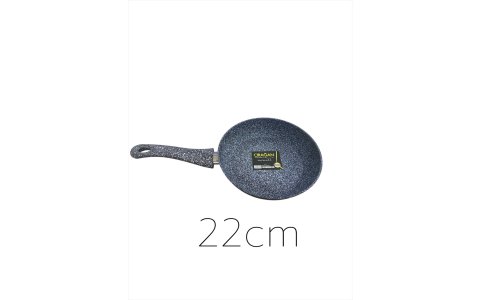 ÇIRAGAN EZME 22CM SIYAH TEKSAP TAVA*10