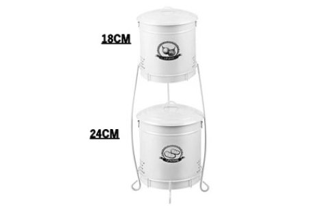 NILSAH METAL KÇK BOY 2 KATLI YUV BEYAZ PATATES&SOGAN SEPETI**1