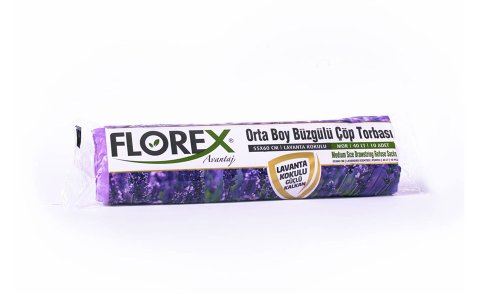 FLOREX BÜZGÜLÜ 40LT KOKULU ÇÖP POSETI**25