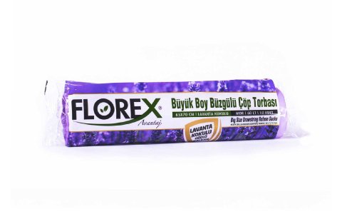 FLOREX BÜZGÜLÜ 60LT KOKULU ÇÖP POSETI**25
