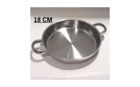 18CM METAL KULPLU ÇIFTSAP TAVA**1