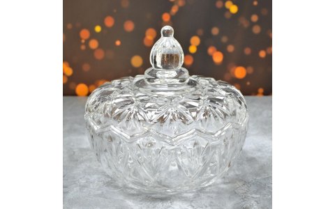 TERCIH KRISTAL DES BYK CAM SEKERLIK(ÇAPI:16CM)**12