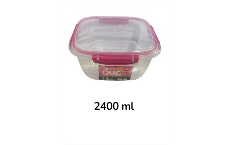 QS 2400ML KARE SIZDIRMAZ SAKLAMA KABI*5