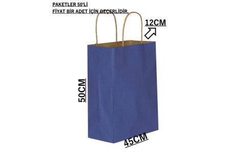 POBIPAK BUYUK BOY DUZ RENK HEDIYE ÇANTASI(45*12*50CM)**50