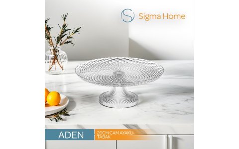 SIGMA ADEN 26CM AYAKLI CAM SUNUMLUK**8