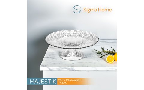 SIGMA MAJESTIC 26CM AYAKLI CAM SUNUMLUK**8
