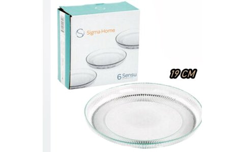 SIGMA SENSU 19CM DIK KENAR 6LI PASTA TABAK**6