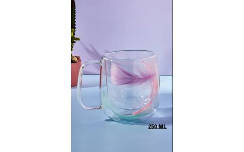 PEROTTI 250ML TÜYLÜ CIDARLI CAM KUPA**12