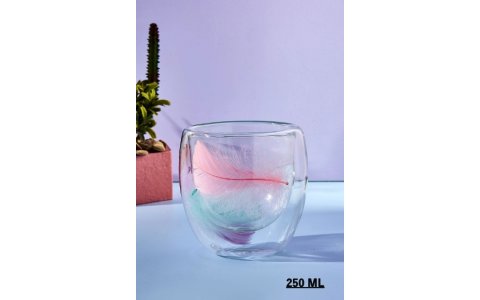 PEROTTI 250ML TÜYLÜ CIDARLI CAM BARDAK **12