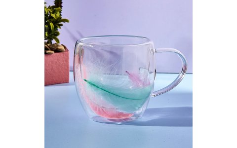 PEROTTI 250ML TÜYLÜ CIDARLI CAM KUPA**12