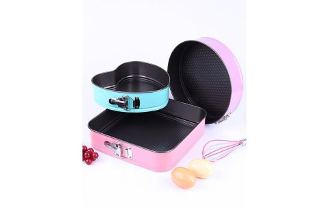 RENKLI KALPLI +YUV+DIK 3MODEL METAL KEK KALIBI(24-26-28CM)***12