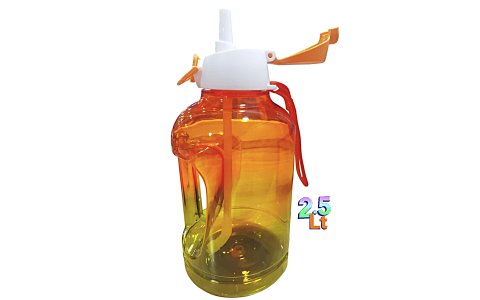 HEREVIN PLASTIK 2,5LT 2 RENKLI KULPLU PIPETLI DAMACANA**6