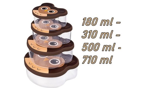 HEREVIN HAYVAN FIGÜRLÜ 4LÜ SAKLAMA KABI**14