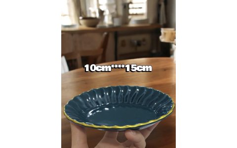 ASEL HOME SERAMIK FIRFIRLI YALDIZLI OVAL ÇEREZLIK (10*15CM)*72