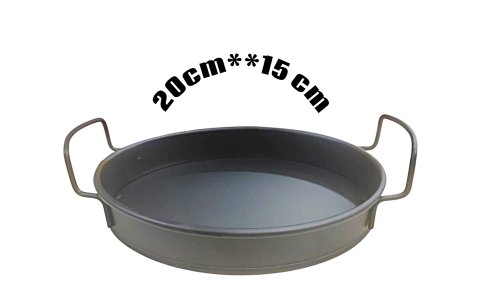 METAL SIYAH OVAL SUNUMLUK&EKMEKLIK(20*15CM)***