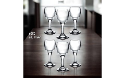 SIGMA ORKIDE 95502 6LI MINI AYAKLI BARDAK(60CC)**8