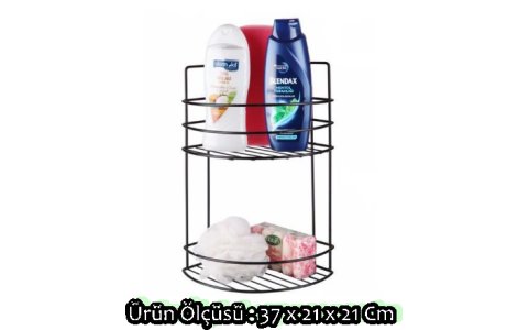 NILSAH METAL IKI KATLI SIYAH BANYO DÜZENLEYICI***1