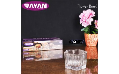 RAYAN FLOWER BOWL 6LI CAM KASE (240ML)***8