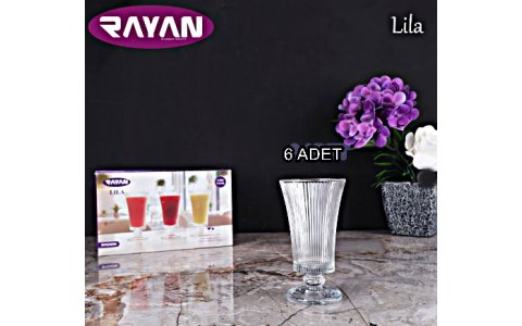 RAYAN LILA 6LI CAM BARDAK(110ML)***12