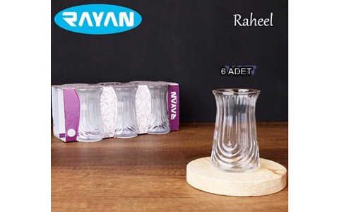 RAYAN RAHEEL 6LI CAM ÇAY BARDAK(165ML)***12