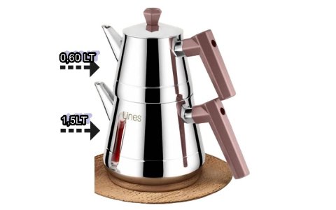 LINES 304 KALITE PIRAMIT ➡️MINI BOY⬅️ ÇAYDANLIK***1