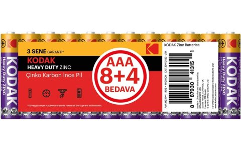 KODAK ▶1 PAKET ◀ 12 LI İNCE PIL ***12