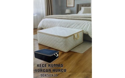 ÖZBAY KEÇE KUMAS 90*50*35 CM TEKLI YORGAN HURCU*10
