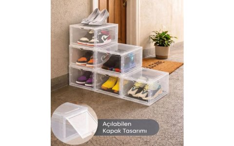 SEFFAF KAPAKLI ÇOK AMAÇLI DÜZENLEME KUTUSU(33*24*18CM)**1