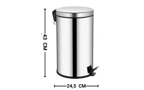 PAMIR 16NO PASLANMAZ ÇÖP KOVASI***6