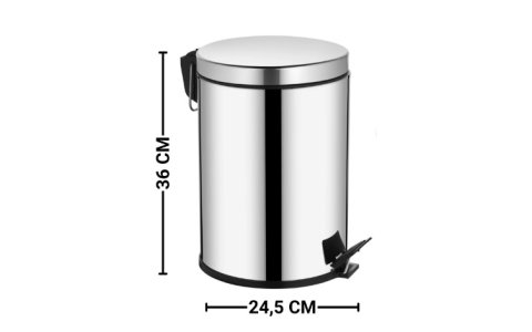 PAMIR 12NO PASLANMAZ ÇÖP KOVASI***6