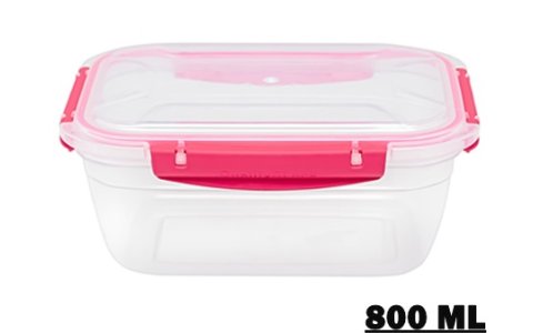 QS 800ML DIKDORTGEN SIZDIRMAZ SAKLAMA KABI***24