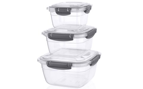 QS PLAS KARE 3LÜ SIZDIRMAZ SET(500+900+1500ML**12