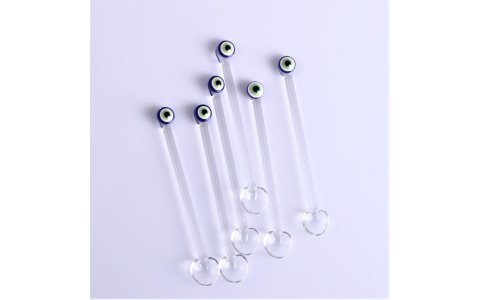 KARISIK 6LI NAZAR BONCUKLU CAM ÇAY KASIGI**48