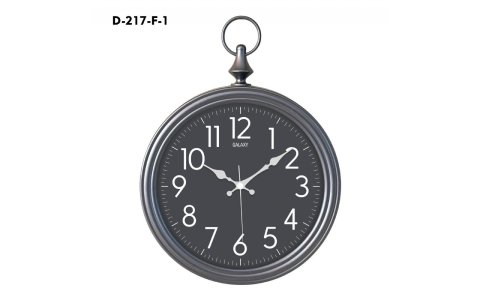 GALAXY DEKORATIF FÜME SIYAH KADRAN DUVAR SAATİ*20