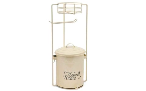 NILSAH GALVANIZ KREM WC KAGITLIKLI ÇÖP KOVASI***