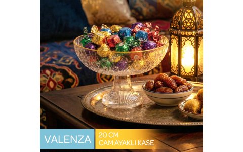 SIGMA VALENZA ELENA ALTIN YALDIZLI 20CM CAM AYAKLI SUNUMLUK ***8