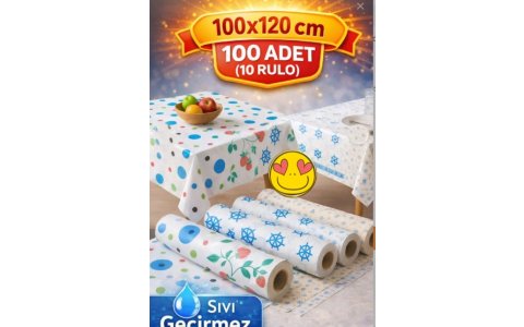 NURTEKS 10LU (100*120)KULLAN AT MASA ÖRTÜSÜ**35