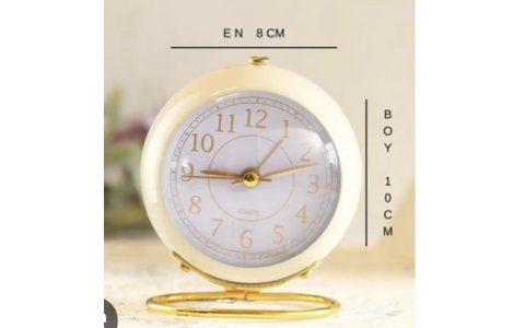 METAL 10*8CM MASAÜSTÜ ÇALAR SAAT**100