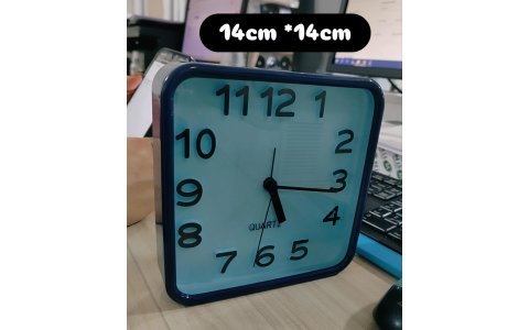 KARE MASAÜSTÜ ÇALAR SAAT (14*14CM)***96
