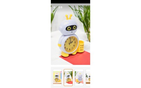 ROBOT TASARIMLI KALEMLIKLI MASAÜSTÜ ÇALAR SAAT **96