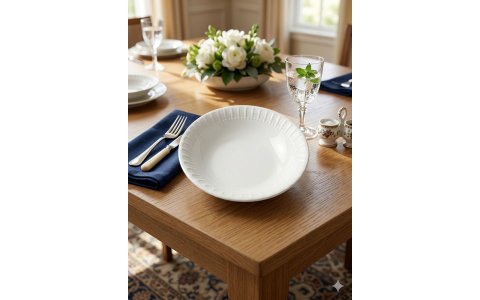 PORSELEN*12LI*17INÇ YEMEK TABAK**1