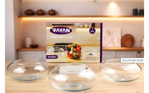 RAYAN 3LÜ LYCHEE PLATE (14CM)***6